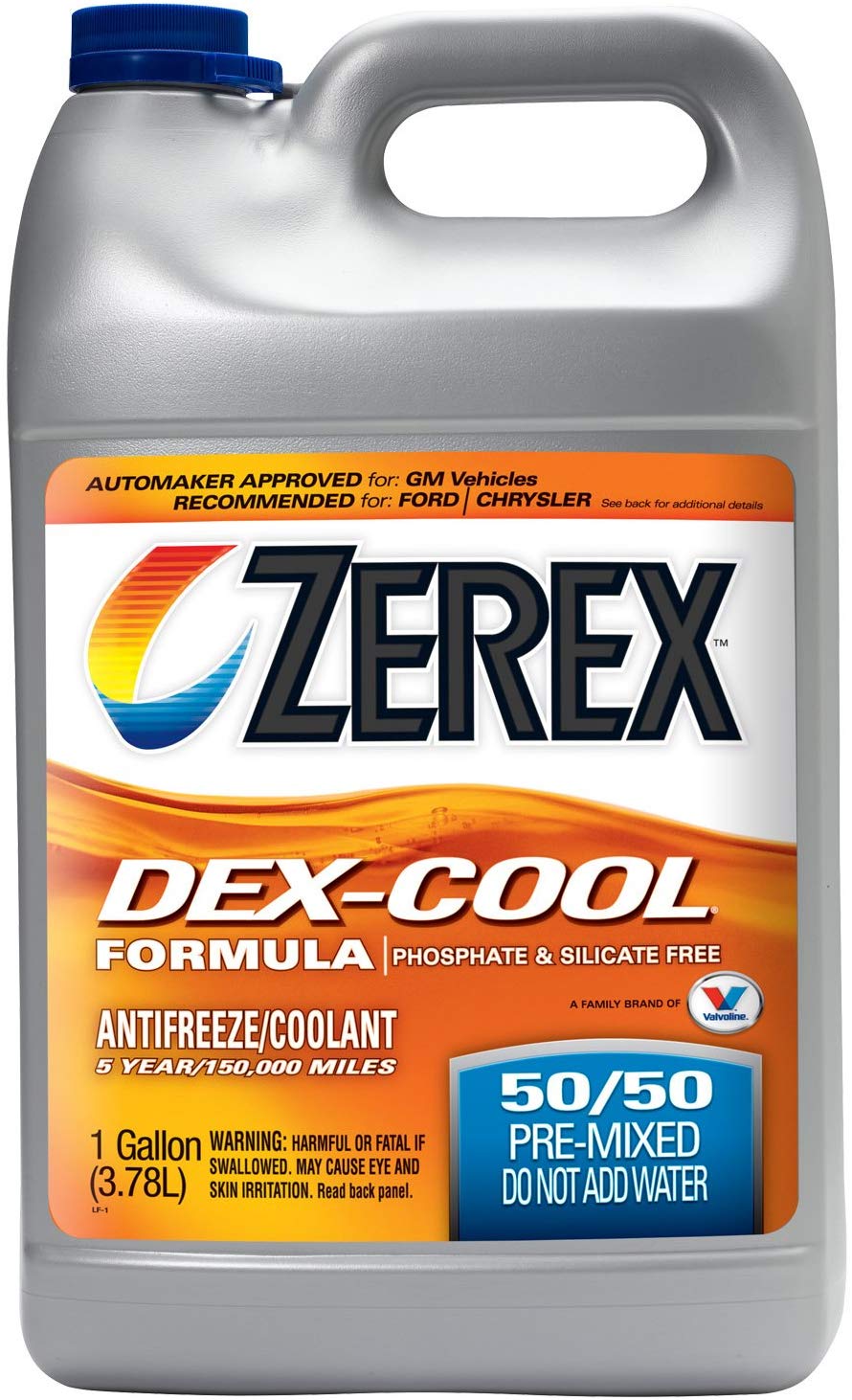 Zerex DEX-COOL Organic Acid Technology 50/50 Prediluted Ready-to-Use Antifreeze/Coolant 1 GA