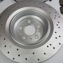 Maserati Ghibli Quattroporte 2014-16 front & rear brake pads rotors TopEuro LOW DUST #519