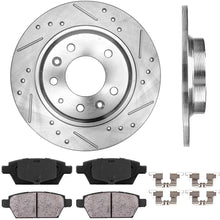 Callahan CDS02187 REAR 280mm D/S 5 Lug [2] Rotors + Ceramic Pads + Clips [fit Ford Fusion MKZ Zephyr Mazda 6 Milan]