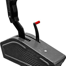 NEW B&M AUTOMATIC PRO RATCHET MAGNUM GRIP STEALTH SHIFTER,BLACK ANODIZED & CARBON FIBER FINISH,UNIVERSAL 3 & 4 SPEED