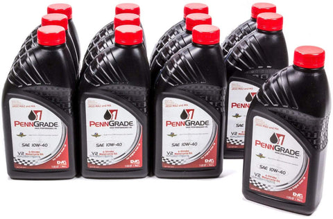 PennGrade Motor Oil 71566 10w40 Motorcycle OilCs/12-Qt, 384. Fluid_Ounces