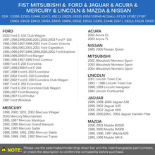 FAERSI New Electric Intank Fuel Pump Replace# E2068 Fits for 86 & 88 89 89 90 91 92 93 94 95 96 97 98 99 01 02 03 Ford; 95-98 & 00 01 Mazda;1998-2002 Mercury Acura Jaguar Lincoln Mitsubishi Quest