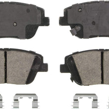 Wagner QuickStop ZD1444 Ceramic Disc Pad Set Includes Pad Installation Hardware, Front