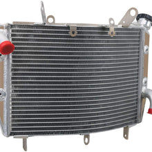 CoolingSky All Aluminum Motorcycle Radiator for 2006-2011 Yamaha YZF-R6 599cc 600cc