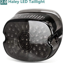 Upgraded Harley LED Tail Lights with Turn Signal Brake Driving Lights, Lay Down Led License Plate Tail Lamp for Harley Davidson Sportster FLST Electra Glides Road Glides 2002-2010 Dynas, Black 1PCS