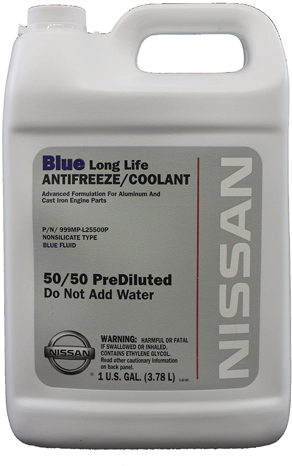 Genuine Nissan Fluid 999MP-L25500P Blue Long Life Antifreeze/Coolant - 1 Gallon