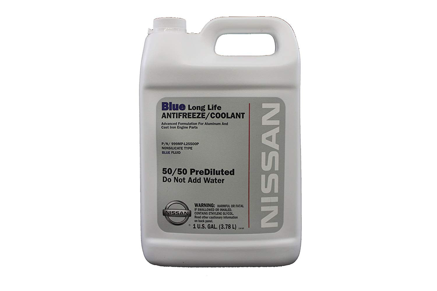 Genuine Nissan Fluid 999MP-L25500P Blue Long Life Antifreeze/Coolant - 1 Gallon