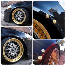 iJDMTOY Universal Fit Gold Finish JDM Quick Release Fastener Kit Compatible With Car Bumper Trunk Fender Hatch Lid