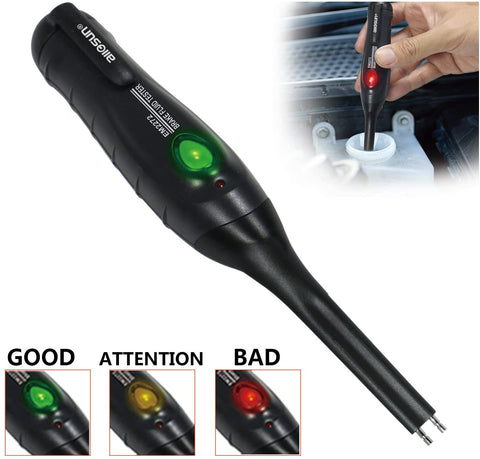 ALLOSUN All-Sun EM2272A Portable Brake Fluid Tester (Auto Brakes Calibrated for Dot3 Dot4 Dot5.1 with LED Indicator)