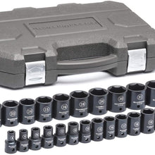 GEARWRENCH 20 Pc. 1/4" Drive 6 Point Standard & Deep Impact SAE Socket Set - 84900