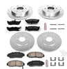 Power Stop K5822 Front & Rear Brake Kit with Drilled/Slotted Brake Rotors and Z23 Evolution Ceramic Brake Pads