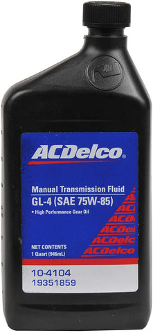 ACDelco 10-4104 Manual Transmission Fluid, 1 Pack