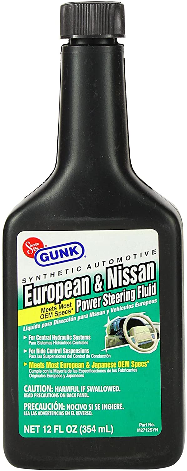 Motor Medic M2712SYN Synthetic European & Nissan Power Steering Fluid - 12 oz.