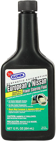 Motor Medic M2712SYN Synthetic European & Nissan Power Steering Fluid - 12 oz.