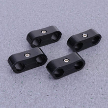 Wakauto 4Pcs Wire Clip Cable Fastener Stainless Steel Cable Clamp Pipe Clamp Metal Clamp Rubber Cushioned Cable Clamp