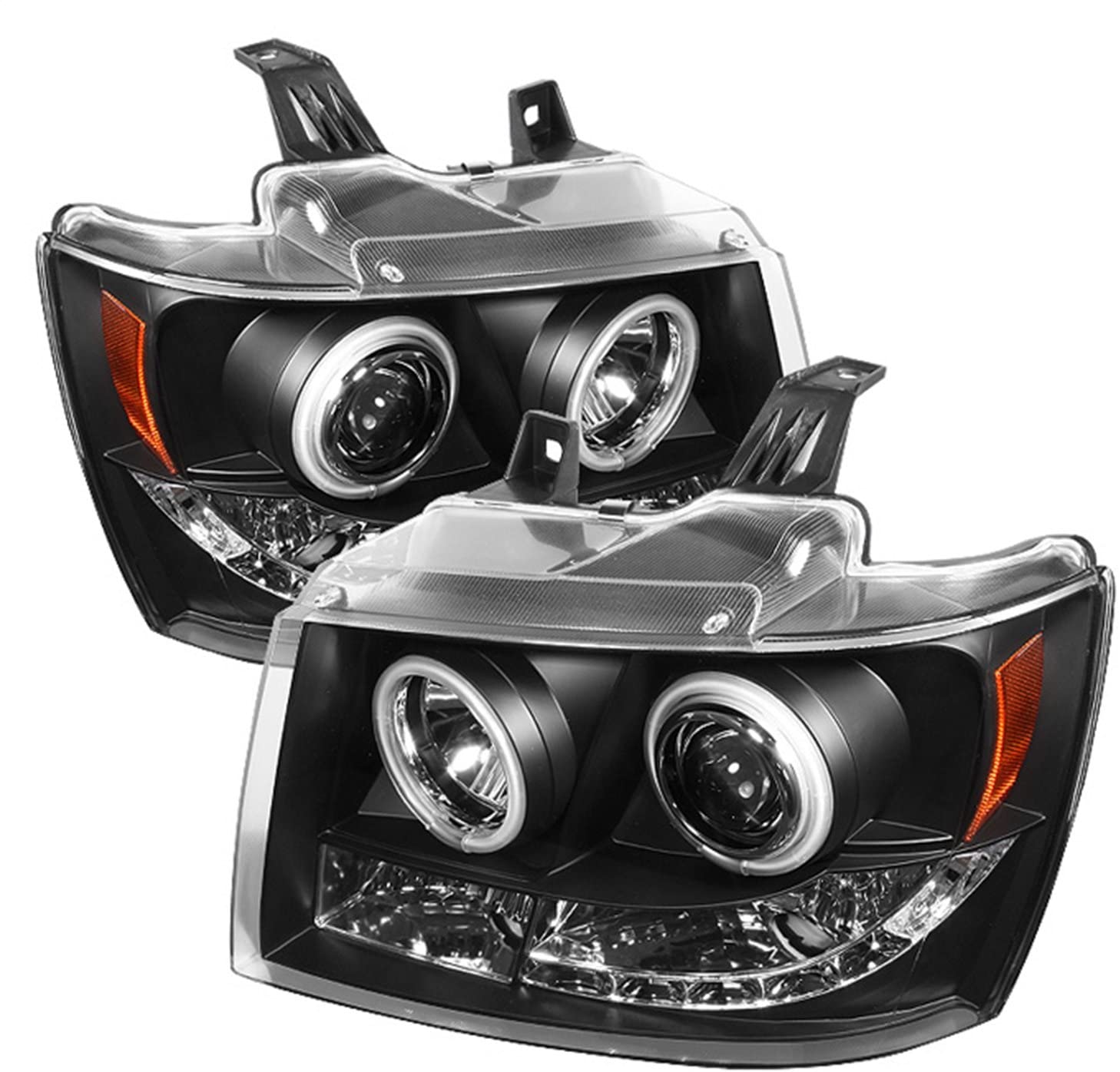 Spyder Auto 5030047 CCFL Halo Projector Headlights Black/Clear