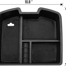 Seven Sparta Center Console Organizer for GMC Sierra Yukon Chevrolet Avalanche Chevy Silverado Tahoe Suburban 2007-2014 ABS Tray Armrest Storage Box