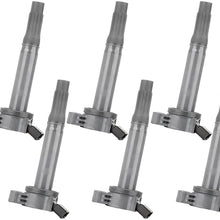 ECCPP Portable Spare Car Ignition Coils Compatible with Lexu-s Toyot-a 2005-2013 Replacement for UF-487 C1601 for Travel, Transportation and Repair (Pack of 6)