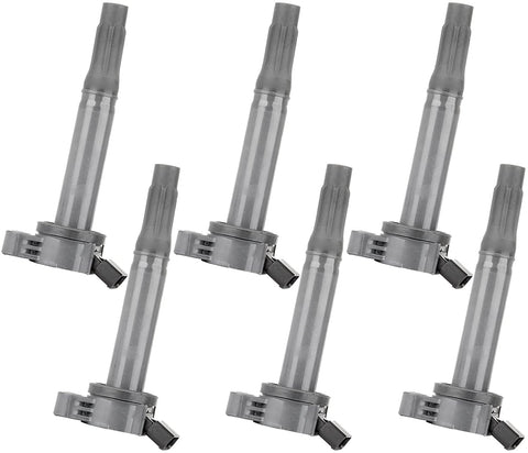 ECCPP Portable Spare Car Ignition Coils Compatible with Lexu-s Toyot-a 2005-2013 Replacement for UF-487 C1601 for Travel, Transportation and Repair (Pack of 6)