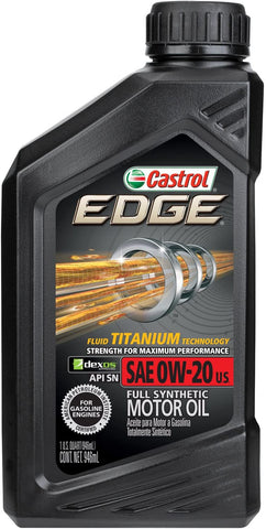 Castrol 06011-6PK Edge 0W20 Synthetic Motor Oil