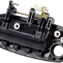 AUTEX 4pcs Black Exterior Outer Door Handle Compatible with Toyota Camry 1993 1994 1995 1996 Front Rear Left Right (Passenger Driver Side)