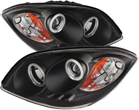 Spyder Auto PRO-YD-CCOB05-CCFL-BK Chevy Cobalt/Pontiac G5/Pontiac Pursuit Black CCFL LED Projector Headlight with Replaceable LEDs