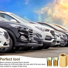 12 Pieces 3/8 Inch-24 Threads Brake Line Fittings Assortment for 3/16 Inch Tube (4 Unions, 8 Nuts)