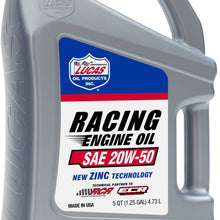 Lucas Oil 10621 SAE 20W-50 Racing Motor Oil - 5 Quart Jug