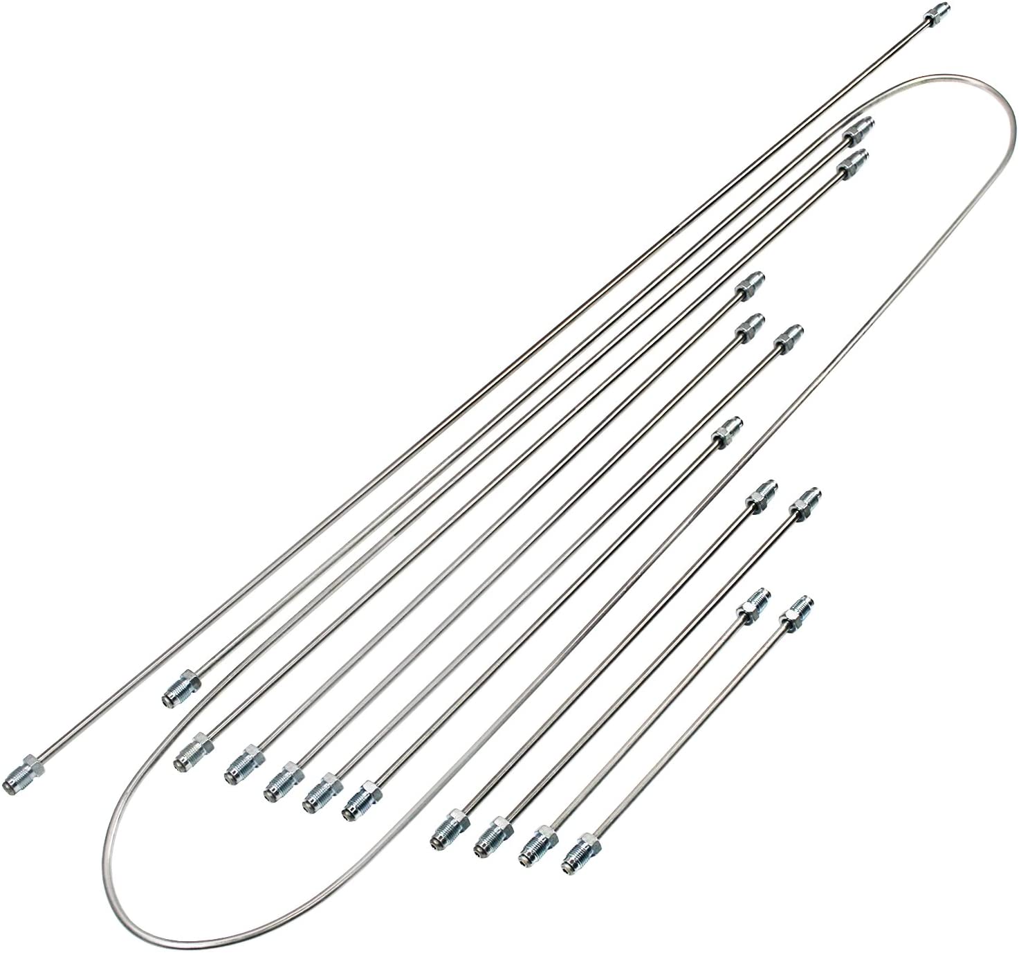 Kuhltek Motorwerks 133698723S Stainless Steel Brake Line Kit for VW Super Beetle