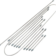 Kuhltek Motorwerks 133698723S Stainless Steel Brake Line Kit for VW Super Beetle