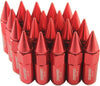 JDMSPEED New Red 20PCS M12X1.5 Cap Spiked Extended Tuner 60mm Aluminum Wheels Rims Lug Nuts