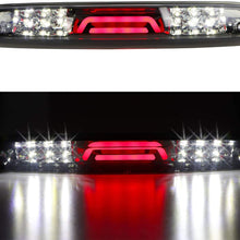 For 07-13 Chevy Silverado/GMC Sierra 1500 2500HD 3500HD LED 3rd Third Tail Brake Light Rear Cargo Lamp High Mount Brake Light (Chrome Housing Smoked Lens)
