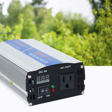 aeliussine Power Inverter 500W Pure Sine Wave 24v dc to ac 120v Surge 1000 Watt Converter with LED Display for Car RV Boat Solar Power System.