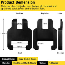 95015150 Sway Bracket Jacket 1pair (2pcs), Elimate Noise, Reduce Wear, fits for Equal-i-zer Sway 6K 8K 10K 12K 14K Hitch Models, Easy to Install, Durable and Reuseble, Improve the RV Living