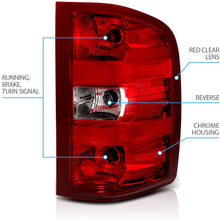 AmeriLite Red Replacement Brake Tail Light Set for Chevy Silverado w/Bulb and Harness
