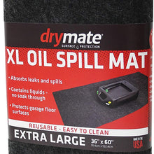 Drymate XL Oil Spill Mat (36 Inches x 60 Inches), Premium Absorbent Oil Mat – Reusable/Durable/Waterproof – Oil Pad Contains Liquids, Protects Garage Floor Surface (Made in The USA)
