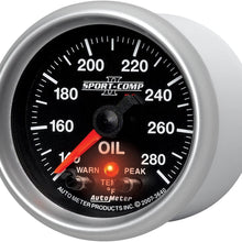 Auto Meter 3640 Sport-Comp PC Oil Temperature Gauge