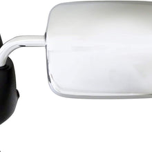 Dorman 955-248 Driver Side Power Door Mirror - Folding for Select Dodge Models, Chrome