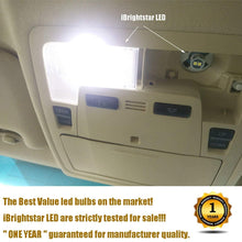 iBrightstar Extremely Bright 3030 Chipsets 168 175 194 2825 W5W T10 Wedge LED Bulbs For License Plate Interior Map Dome Trunk Lights, Xenon White