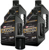 MaximaHiflofiltro VTEOCK19 Synthetic Blend Engine Oil Change Kit for Harley Davidson Sportster V-Twin - 4 Quart