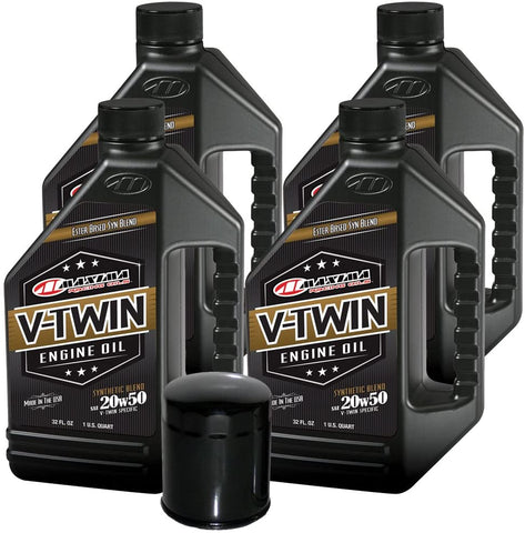 MaximaHiflofiltro VTEOCK25 Synthetic Blend Engine Oil Change Kit for Harley Davidson Evolution V-Twin