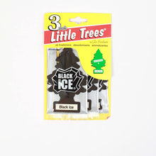 LITTLE TREES Car Air Freshener | Hanging Paper Tree for Home or Car | Black Ice | 10 Pack