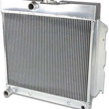 Full Aluminum 2-Row Racing Radiator Replacement for Dodge Charger/Coronet/Plymouth Belvedere 63-69 (2-Row)