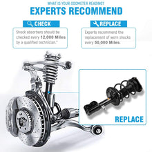 OREDY Rear Pair Complete Shocks Struts Coil Spring Assembly Kit Compatible with Toyota Corolla/Matrix and Pontiac Vibe FWD 2003 2004 2005 2006 2007 2008#171373L 171373R 15371 15372