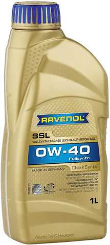 RAVENOL J1A1555 SSL 0W-40 Fully Synthetic Motor Oil (1 Liter)