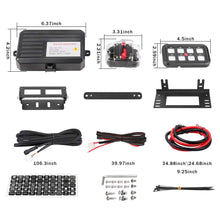 8 Gang Switch Panel Kit, Auto Power Plus Circuit Control Box Electronic Relay System Universal ON/Off Touch Switch Box with Harness and Label Stickers for Truck Jeep ATV UTV Boat Marine