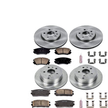 Power Stop KOE5516 Front and Rear Brake Kit- Stock Replacement Brake Rotors and Ceramic Brake Pads