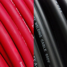 TEMCo WC0180-50' (25' Blk, 25' Red) 2 Gauge AWG Welding Lead & Car Battery Cable Copper Wire BLACK + RED | MADE IN USA