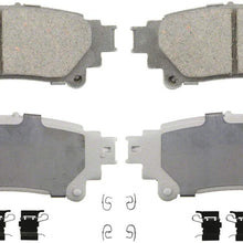 Wagner ThermoQuiet QC1391 Ceramic Disc Pad Set With Installation Hardware, Rear
