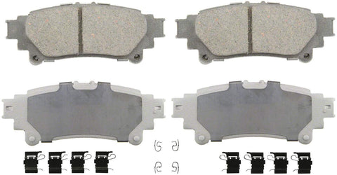 Wagner ThermoQuiet QC1391 Ceramic Disc Pad Set With Installation Hardware, Rear